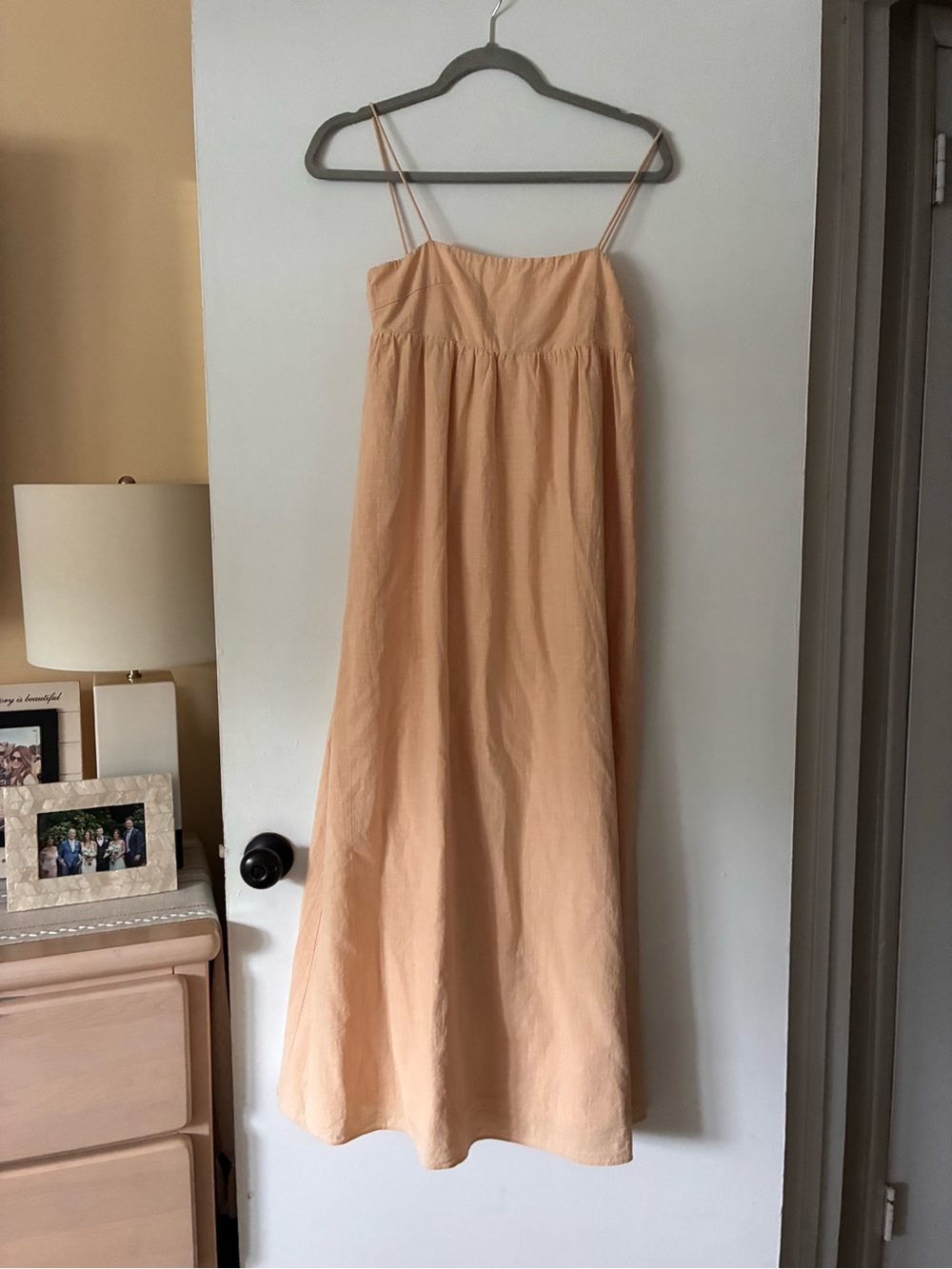 Peach Spaghetti-Strap Maxi Dress - Women's Summer Dress